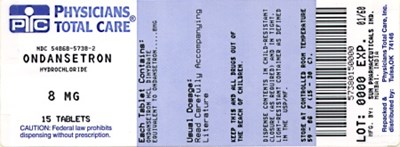 Ondansetron Tablets-8mg Package Label (8mg Package Label)